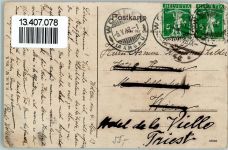 5610 Wohlen AG 1913 - Postamt, Kirche, Schulhäuser, Bahnhof