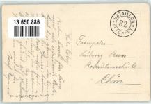 2814 Roggenburg - Schulhaus Pfarrhof Kirche Feldpost Baraillon 82