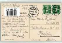 2400 Le Locle 1911 - Rue du Temple Kirche Bahnpost Ambulant No 25