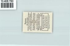 6060 Sarnen - Vignette Wappen Kaffee Hag ca 1920-1940 Geweih