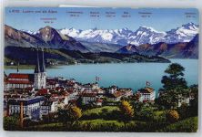 6000 Luzern Lucerne - Gesamtansicht, Bergkette AKU2