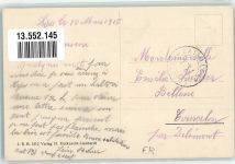 3210 Kerzers 1915 Foto AK Kirche Schule Feldpost