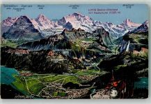 3812 Wilderswil - Berner Oberland Harder Kulm Vogelschau