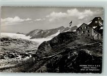 Hüfihütte - Blick auf Hüfigletscher Hüttenstempel