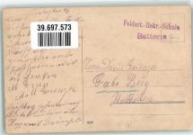 8767 Elm - Feldpost Rekrutenschule Batterie 4