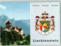 9490 Vaduz Foto AK Schloss Wappen