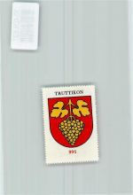8467 Truttikon - Vignette Wappen Kaffee Hag ca 1920-1940 Traube