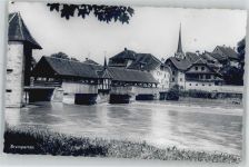 5620 Bremgarten AG - Kirche, Ortsansicht, Brücke