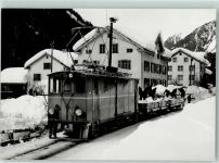 8766 Matt 1968 - Repro Schneeabfuhr mit den SeTB Xe 2/2 22 + 2 ex ESZ M Serie 81-83 bei Matt Station 05.02.1968