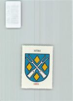 8181 Oberhöri - Vignette Wappen Kaffee Hag 1920-1940