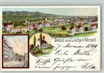 9000 Lachen-Vonwil 1900 BOAKC Lithographie Hauptstraße Neu Einsiedeln