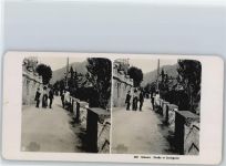 6906 Castagnola-Cassarate - Stereofoto format ca. 18 x 9 cm, Strassenansicht