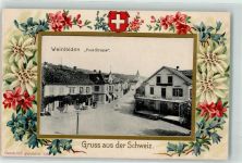 8570 Weinfelden 1905 Prägedruck Post-Straße Lithographie