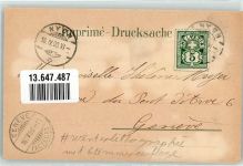 1260 Nyon 1900 Winterlithographie Grand Rue Le Chateau Mit Glimmerauflage