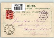 Verlag Künzli Souvenir des Alpes Postkutsche Schweiz 1898 Lithographie / Künstlerkarte
