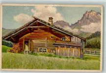 3715 Adelboden BE - sign. Schütz, V. Gilbach