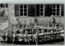 9055 Bühler Foto AK Kindergarten Kinder Ort handschriftl.