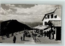Niesen - Hotel Niesenkulm mit Terrasse Blick auf Fromberghorn und Diemtigtal