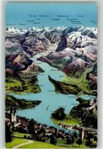 6440 Vierwaldstättersee - Luzern Landkarte