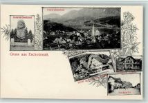 6182 Escholzmatt 1919 - Schybi Denkmal, Chalet z. Löwen, Erhaltung I AK