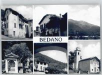 6930 Bedano - Kirche, Ortsansicht