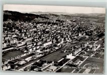 2300 La Chaux-de-Fonds 1951 - Fliegeraufnahme Bahnhof