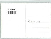 9050 Appenzell Privatfoto AK Gruppenfoto Schweizer Soldaten vor Kaserne