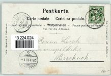 Weggis Blick auf den Pilatus Vierwaldstättersee Serie Vierwaldstättersee Steinmann 1899 Lithographie