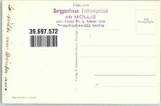 8753 Mollis Foto AK Gasthaus Frohnalpstock Hüttenstempel Winter