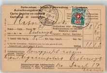 Zürich Anrechnungskarte Eildienst Phila Schweiz 1920 KEINE AK