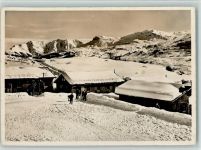 7165 Breil Brigels - Flablager mit Piz Mundaun und Signinagruppe Feldpost Winter