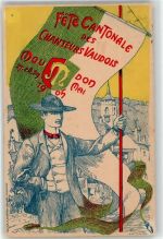 1510 Moudon 1905 Lithographie Kantonsfest 1905