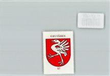 1663 Gruyères - Vignette Wappen Kaffee Hag ca 1920-1940