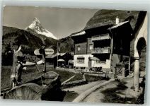 3920 Zermatt Foto AK Gasthaus Sonnenblick Winkelmatten Matterhorn