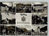 9490 Vaduz Foto AK Wappen Schloss Rathaus Rotes