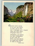 3822 Lauterbrunnen 1933 Foto AK Gedicht Lienert