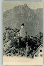 8750 Glarus Foto AK Kirche Burgkapelle
