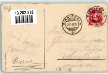 8840 Einsiedeln 1908 Prägedruck Kloster Wappen Rehbock Auerhahn Passepartout Lithographie