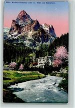 3860 Rosenlaui - Kurhaus Weiss- und Wetterhorn Morgenrot