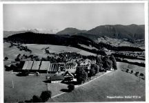 6313 Menzingen - Fliegeraufnahme, Gasthaus, Pension Gubel