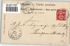 7000 Chur Coire 1899 Gebrauchsspuren mit Falknis