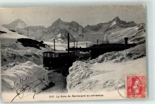 Gornergrat 1908 - Bahnhof Winter Bergbahn