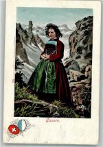 Luzern Lucerne Frau Atelier H. Guggenheim u. Co. 802 Tracht Schweiz
