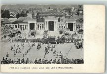 1800 Vevey 1905 Gebrauchsspuren Weinfest Foto AK