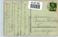 1269 Bassins 1927 Gebrauchsspuren Vue generale AK