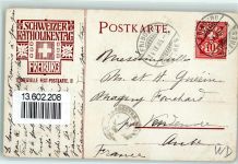 1700 Fribourg Freiburg Lithographie / Künstlerkarte Katholikentag 1906 Religion Wappen AK