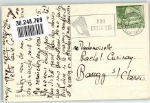 1337 Vallorbe 1951 Foto AK Eisenbahn Viadukt