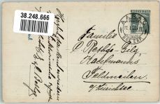 5000 Aarau 1920 Gebrauchsspuren Portrait Mann Ort lt. Stempel