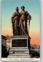 1200 Genève Genf 1909 - National Monument Die Republik Schweiz u. Helvetia