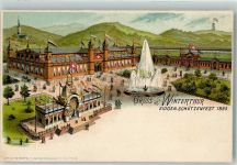 8400 Winterthur Lithographie Eidgen. Schützenfest 1895 Verlag Schlumpf